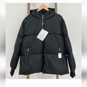 ALL ACCESS - NWT - Black Puffer Jacket coat, Womens XL